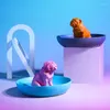 Decoratieve beeldjes creatieve kleurrijke pot dieren pose schattige hond woonkamer aanrecht slaapkamer swing ambachtelijke hand