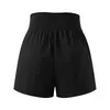 Summer Casual Shorts Women High Waist Home Beach Pants Leisure Female Yoga Sports Shorts Pockets Athletic Pants For Workout Gym