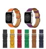 Business Real Leather Loop Bracelet Belt Band for Apple Watch 6 SE 5 4 42MM 38MM 44MM 40MM Strap on Smart iWatch 3 2 1 Watchband4405875