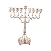 Chanukkah Menorah Candle stoi tabletop 9 gałęzie świecy na Boże Narodzenie Znakomity świecznik Wystrój domu