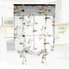 Curtain Floral Roman Semi Sheer Window Shade Shing Sling Tie Pards för vardagsrum Balkong Sovrum 12 x 16m (Yellow)