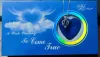 Qingmos Desejo Pearl Gift Caixa de pingente de coração para mulheres crianças com colar de pérolas de ostras naturais Conjunto