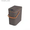 Pojemniki na śmieci Automatyczne sensin Smart Trash puszka z wyświetlaczami i uchwytem odpowiednim do spiżarni bez spiżarni bezczernie