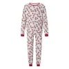 Christmas Family Matching Tenues maman papa enfants 2 pièces pyjamas Set Baby Rompers Casual Loose Sleepwear Vismas Famille Look Pyjamas