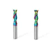 Carbide End Mill HRC60 2 Flutes DLC Coating 1-12 handle Aluminum Milling Cutter Teeth Tool Key Seater Tungsten Router Bit