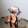 Стала для животных Странство Симпатичная 3D Древесина Живостопия резьба для солнцезащитных очков