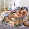 Indian Aboriginal Par Soft Flanell Filt Lightweight Thin Fleece Throw Filt Culture Printed Bed Bead Sofa Couch Cover