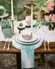 4/6/8 stks Marble Line Aqua Tafel servetten Doekje Wedding Party Tafel Doek Festival Keuken Dinner Handoekerchief