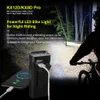 Natfire 12 LED bisiklet ışığı 4800 Lümen USB C Şarj Edilebilir Alüminyum MTB Bisiklet Işığı 10000mAH Power Bank Far 6 ila 12 LED