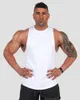 Lysande gym Kläder Mens Bodybuilding Reflective Tank Top Cotton Sleeveless Vest Sweatshirt Fitness Workout Sportwear Tops 240328