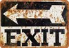 Sair Tin Metal Sign Bar Retro Decor de parede Poster Home Club Tavern Pintura de porta de parede Ornamento