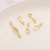 1Set 14K Gold vergulde messing sieraden gesp chic vishaak gesp voor kettingarmband sieraden maken accessoires maken