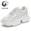 Chaussures de fitness Fish in Love Breathable Femmes Chunky Sneakers 2024 Fashion Summer Femme's Plateforme Brand Trainers Footwes Footwear Whitegy83