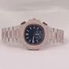 Luxurius aussehend voll aussehend zu sehen, wie er für Männer Frau Top Handwerkskunst einzigartige und teure Mosang Diamond Uhren für Hip Hop Industrial Luxuriöses 40746