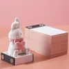 Omoshiroi blok 3D Notepad Cute Bunny Notatki trójwymiarowe memo królika notatki papierowe notatki