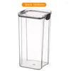 Botellas de almacenamiento Jar de grano apilable BoCh BoCh Transparent Humedad Caja visual de refrescos sellados