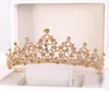 Moda Kristalleri Gelin Kızlar Tiaras Düğün Doğum Günü İçin Baş Parçaları Gold Gümüş Taç Rhinestones Boncuk Çocuklar H4241362