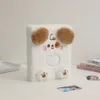 JESJELIU A5 Binder Photocard Holder Cute Plush Photo Album Kpop Idol Photocards Collect Book Student School Notebook Stationery