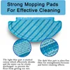 12 MOP Cleaning Clening ecovacs deebot Ozmo T8, T8+, T8 Aivi, T8 Max, T9, T9+, 재사용 가능한 와이프 MOP 천 진공 청소기