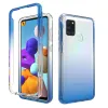 Caso transparente de cores de doces grossos para o Samsung Galaxy A21S A217F/DS A217M/DS A217F/DSN HYBRID HYBRID PROTA