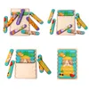 Puzzle 3D Puzzle Montessori Toy en bois Enfants Animal créatif Puzzle assorti à double face