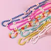 Chains Colorful Bead Collar Choke Necklace For Women And Girls Adjustable Flower Jewelry Gift Accessories