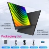 Monitoren tuhui 15,6 inch 1080p draagbare monitor usb type c hdmicompatibel ips fhd gaming -scherm voor pc laptop ps4 ps5 switch telefoon xbox