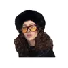 ベレー帽ヴィクトココフェイクファーバケツ女性のための冬の温かいぬいぐるみビーニーフィッシャーマンキャップファジーふわふわ屋外ファッションサンシェード