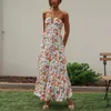 Casual Dresses Women Solid Color Spaghetti Strap V Neck Long Splicing Chic Off Shoulder Sleeveless Dress Formal With Jacket