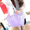 Shoulder Bags Woman Bag Fashion Lady Plastic Wave Point Transparent Beach Handbag Clutch Bolsa Feminina Torebka Damska Shopper