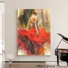 Vintage espagnol flamenco femme danseur danicng art toile peinture peinture imprimés mur