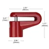 Motorcycle Disc Brake Lock Termroprowing Antift Antift U-Shaped Safety Lock avec des clés du support pour vélo électrique à vélo