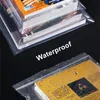 Stobag 100pcs Transparent Ziplock Poly Sac Books Couvrir la poche en plastique auto-séche