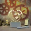 Creative USB transparent Luminescent Acrylique Memo Board Erasable Message Blanc Blanche Rappel de bureau