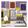 Serie artistiche cartoline inglesi regalo auguro cartolina di auguri vintage benedizione postale card di buste card Klimt, Munch, Seurat, Monet