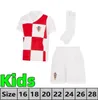 2024 Euro Cup Croatia Soccer Trikots National 24 25 Modric Perisic Home Shirt Brozovic Kramaric Rebic Livakovic Mandzukic Brekalo Auswärtsfußball -Hemd Männer Kinder Kits Kits