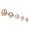 Brass Forged Hex Nut For 45Degree SAE 1/4" 3/8" 1/2" 5/8" 3/4" Inch Flare Pipe Fitting Adapter Air Conditioner Copper Tube