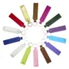 5pcs/Lot PU Leder Schlüsselbundschlüsselungen für Folienbrandbuchstaben mit 8 mm kleiner Gürtel Frauen Schmuck DIY Accessoires machen