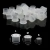 Lever 1000 PCS Tattoo Ink Cup Cap Holder Pot S/M/L Plastic Holder Microblading Make -up Pigment Container Wegwerpbenodigdheden Accessoire