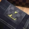 Jeans designer maschere designer jeans jeans hot stampt foro vernice sling sliptfield phede di denim pantaloni