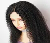 Jerry Curly Lace Frontal Peruka 13x4 koronkowe peruki przednie ludzkie włosy Pre Stucked 10a Brazylian Remy Hair Naturalny kolor dla czarnych kobiet Glu6573316