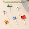 Forks Cartoon Fruit Fork Mini Dzieci Przekąsek Cake Deser Bento Lunches Bento Lunches For Kids Accessories Decor