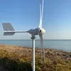 Éolienne de 8 kW 9kw Turbine 12V 24V 48V Générateur Low Start Wind Moulill Speed Olternative Energy 3blades avec contrôleur hybride MPPT