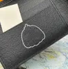Designer äkta läder plånbok män kvinnor kort handväska mode kort fick pocket pengar påse lyx koppling fold purses pass plånböcker med låda