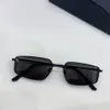 Gafas de sol rectangulares de metal plateado/gris rosa humo hombres mujeres tonos de verano sunnies lunettes de soleil gafas occhiali da sole uv400 gafas