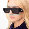 작은 프레임 눈송이 선글라스 패션 펑크 힙합 맞춤형 사각형 선글라스