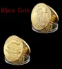 10pcs 1933 Liberty Gold Coins Craft America Birleşik Devletler Amerika Birleşik Devletleri Yirmi Dolar Tanrı'da Yirmi Dolar Madişli Memur ABD Mint Coin4597619