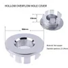 Brass Sink Hole Overflow Cover For Kitchen Bathroom Basin Trim Bath Drain Cap Sink Wash Basin Round Overflow Ring Plug