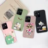 Vivo Y22 Y22S Y35 Cover Cover Cute Pretty Cat Dinosaur 소프트 실리콘 TPU 매트 폰 커버 Vivo Y 22 Y22 S Y35 Funda Capa