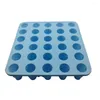 Bakningsformar Tumble Forme Ice Tray Silicone Cube med lock för sommardrycker 30 Hålrum Mögel Easy Kylskåp